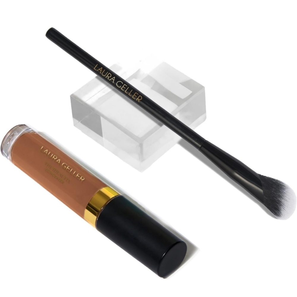 NIB LAURA GELLER NEW YORK The Under Cover Kit: Ideal Fix Concealer + Brush